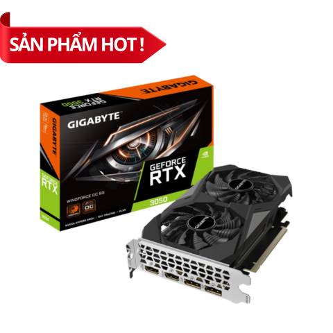 Card màn hình GIGABYTE GeForce RTX 3050 WINDFORCE OC 6G N3050WF2OC